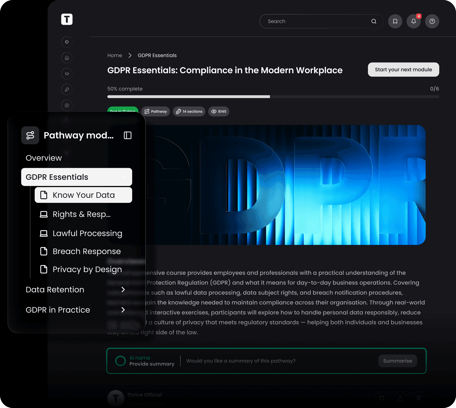 THRIVE LXP — Learning Platform visual 3